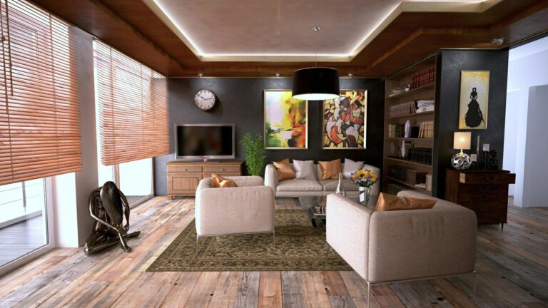 clean staged living room showing how to stage a house to sell in Oklahoma